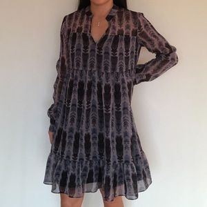 Purple Long Sleeve BCBG Generation Dress